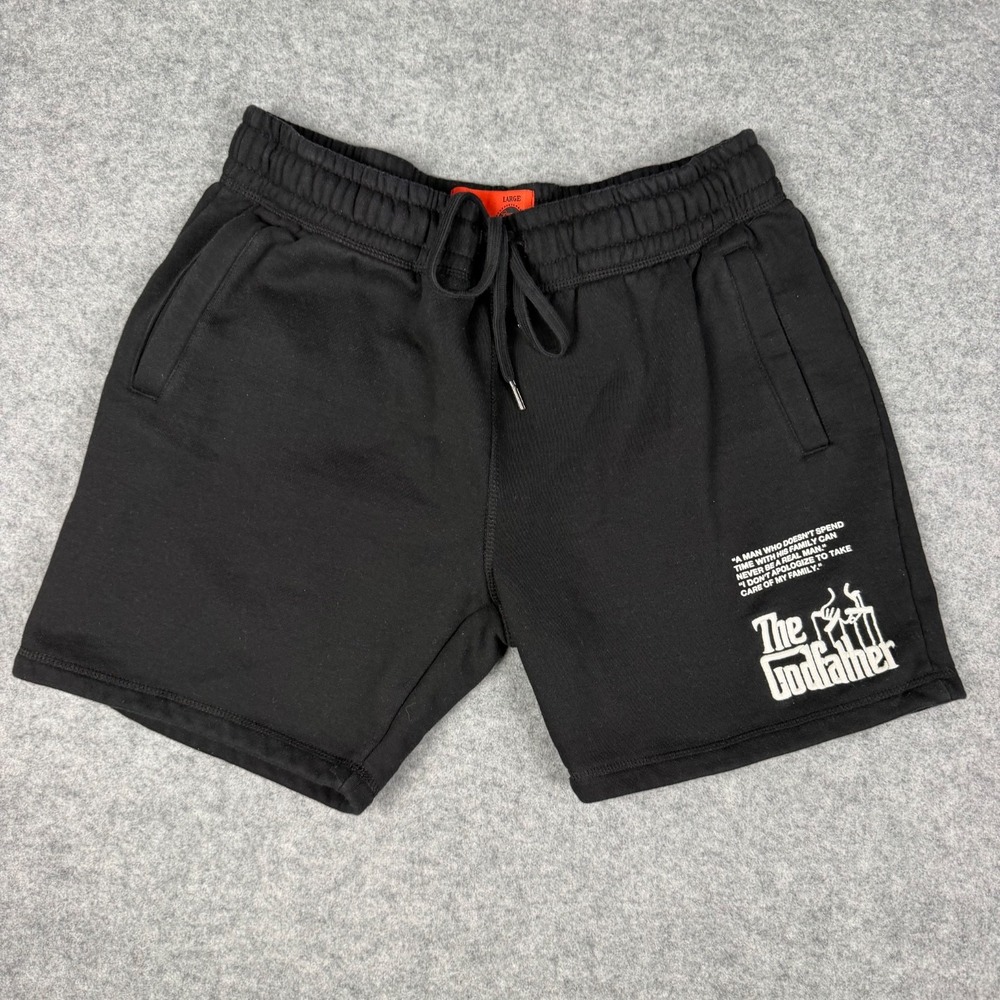 The Godfather Shoe Palace Shorts Mens Large L 50th Anniversary Movie Black